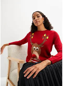 Pull de Noël renne, bonprix