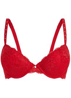 Soutien-gorge à coques et à armatures avec dentelle multicolore, BODYFLIRT