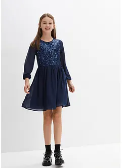 Robe fille festive avec paillettes, bonprix