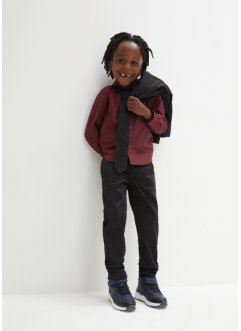 Pantalon extensible garçon avec chemise manches longues et cravate (ens. 3 pces), bpc bonprix collection
