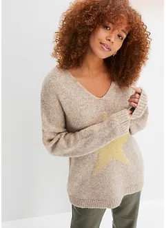 Pull motif étoile, bonprix