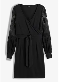 Robe en jersey à manches dentelle, bonprix
