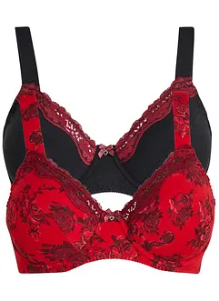 Lot de 2 soutiens-gorge avec coton, bonprix