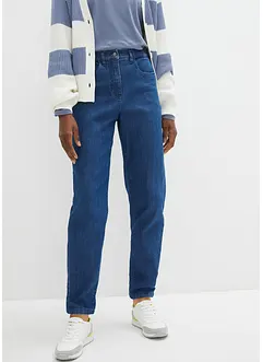 Jean mom taille haute, extensible, bonprix