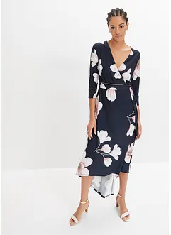 Robe courte-longue en jersey avec ceinture à nouer, bonprix
