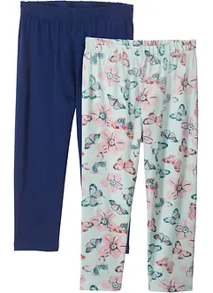 Lot de 2 leggings corsaire avec coton, bonprix