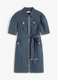 Robe en jean avec fermeture zippée, bonprix