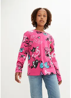 Lot de 2 T-shirts boxy 100% coton, bonprix