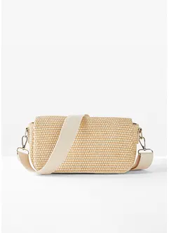 Sac aspect paille avec bandoulière amovible, bonprix