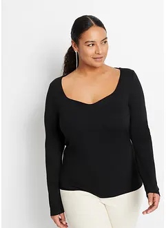 T-shirt manches longues en viscose, bonprix