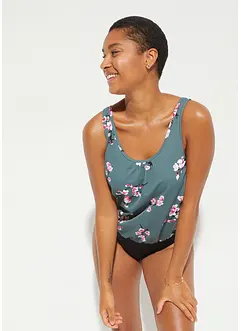 Maillot 1 pièce avec haut forme ballon, bonprix