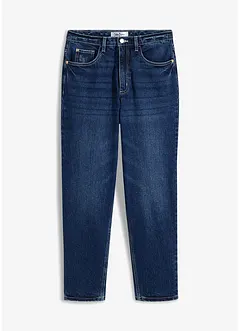 Jean mom taille haute, peu extensible, cropped, bonprix