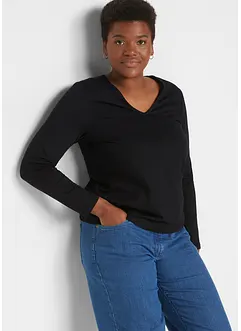 T-shirt manches longues 100% coton, bonprix