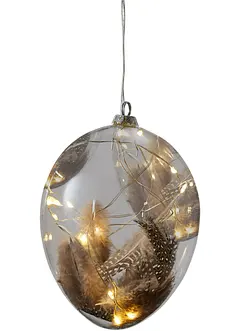 Objet déco LED Œuf avec plumes, bonprix