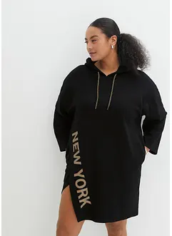 Robe sweat avec strass, bonprix