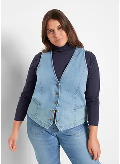 Gilet sans manches en jean extensible, bonprix