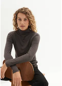 Lot de 2 T-shirts manches longues 100% coton, bonprix