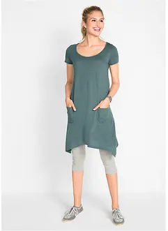 Robe courte en coton flammé, bonprix