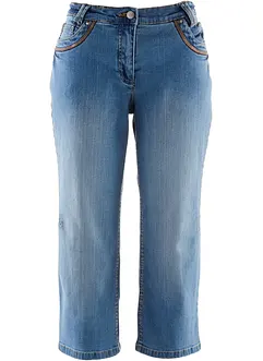 Jean corsaire slim, taille mi-haute, bonprix