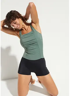 Maillot 1 pièce à encolure carrée, bonprix