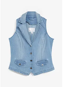 Gilet sans manches en jean extensible, bonprix