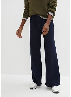 Jean taille haute Wide Leg, taille confortable, bonprix