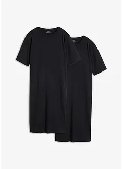 Lot de 2 robes T-shirt, oversized, bonprix