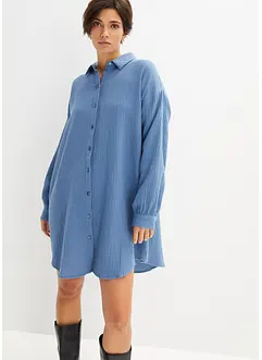 Chemisier long et ample en gaze de coton, bonprix