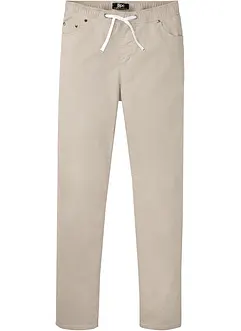 Pantalon droit extensible taille élastiquée, Regular, bonprix