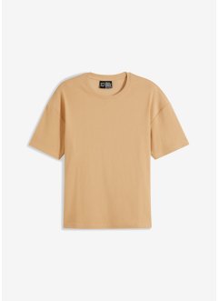 T-shirt côtelé avec coton, Loose Fit, RAINBOW