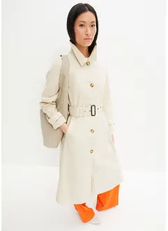 Manteau esprit trench à capuche amovible, bonprix