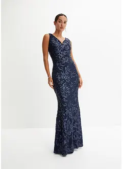 Robe longue à paillettes, bonprix