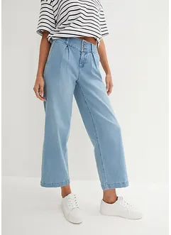 Jean large taille haute et élastiquée, bonprix