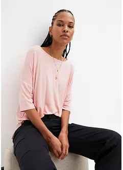 T-shirt boxy en viscose extensible, bonprix