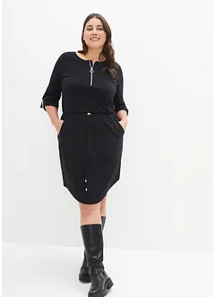 Robe longueur genou en jersey de coton épais, bonprix