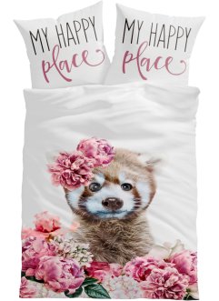 Parure de lit réversible panda roux, bpc living bonprix collection