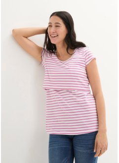 T-shirt coton de grossesse et d'allaitement, bpc bonprix collection