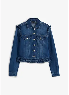 Veste en jean à volants, bonprix