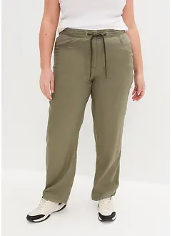 Pantalon cargo léger en Lyocell fluide, bonprix
