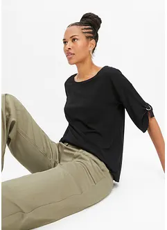 T-shirt à encolure bateau, bonprix