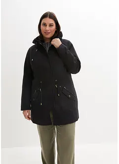 Parka courte en coton avec col montant, cintrée, bonprix