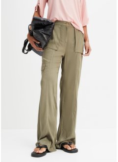Pantalon large et fluide style cargo, bonprix