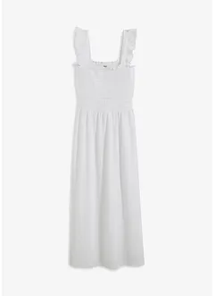 Robe midi en jersey avec détail smocké, bonprix
