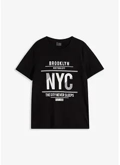 T-shirt en coton, Slim Fit, bonprix