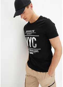 T-shirt en coton, Slim Fit, bonprix