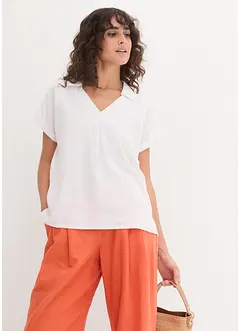 Blouse longue et légère en lin mélangé, bonprix