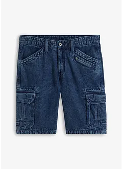 Bermuda cargo en jean, coton, Loose Fit, RAINBOW