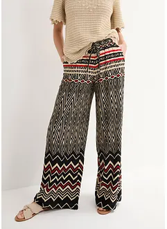 Pantalon palazzo en viscose fluide, bonprix