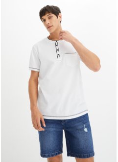 T-shirt col Henley manches courtes, bpc selection