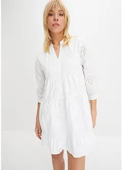 Robe-tunique à broderie ajourée, bonprix